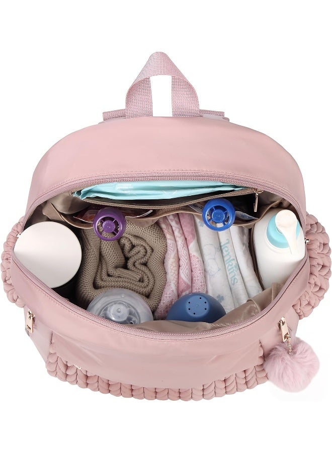 SEWBOO Diaper Bag, Newborn Baby Backpack, Waterproof and Stylish Travel Back Pack with Changing Pad for Women and Girls - Image 2